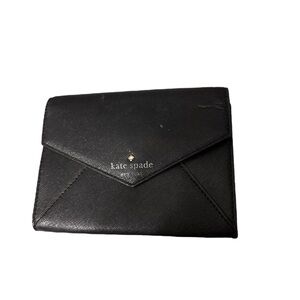 Kate Spade Black Envelope Wallet polka dots inside holds cards nice 👍